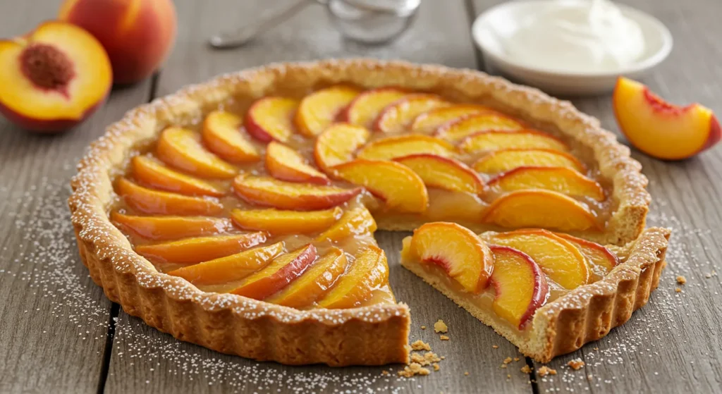 peach tart