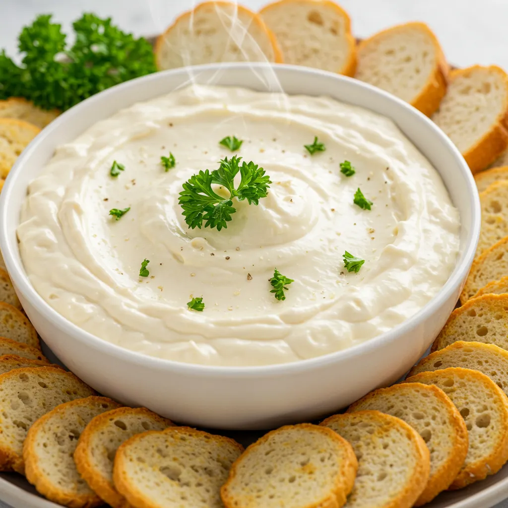 Garlic Parmesan White Cheese Dip