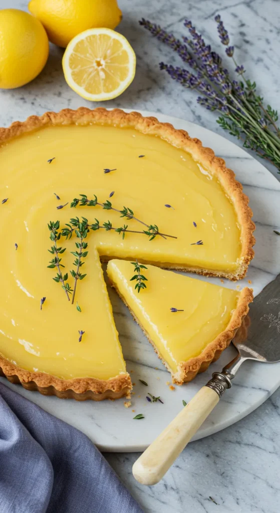 Lavender and Meyer Lemon Tart with Thyme Crust Recipe