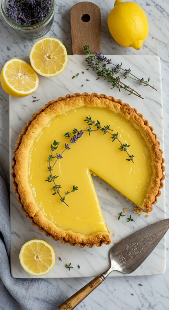 Lavender and Meyer Lemon Tart with Thyme Crust Recipe