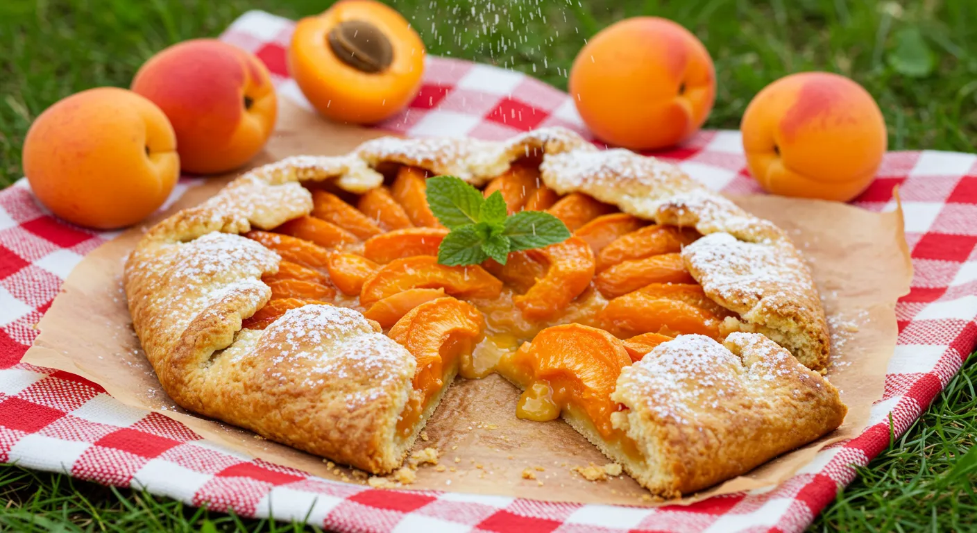 Apricot and Cardamom Galette with Almond Frangipane Recipe